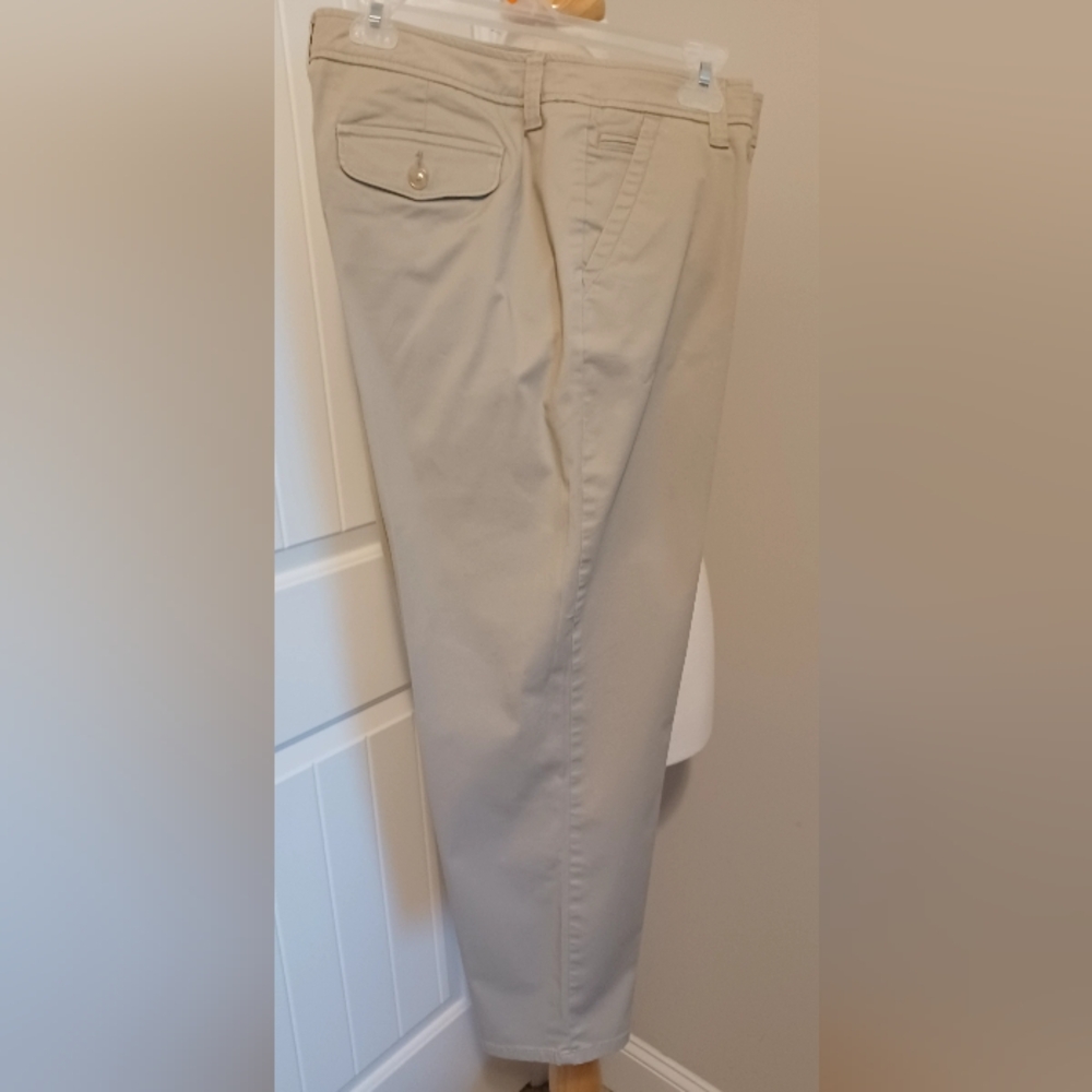Womens Classic Liz Claiborne Khaki Pants Sz 14